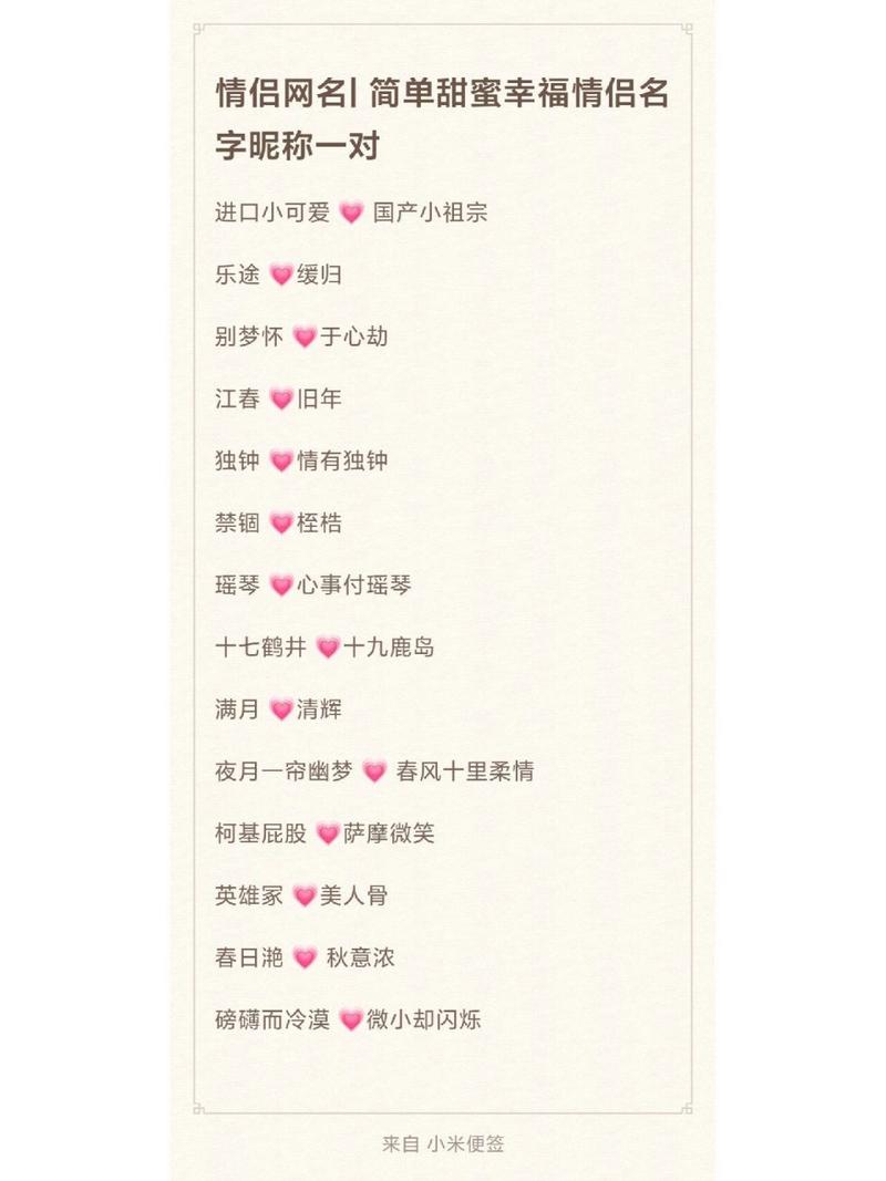 王者名字情侣可爱搞怪两个字霸气女生,王者情侣名两个字搞笑-第5张图片-无暮网 王者名字情侣可爱搞怪两个字霸气女生,王者情侣名两个字搞笑-第5张图片-无暮网