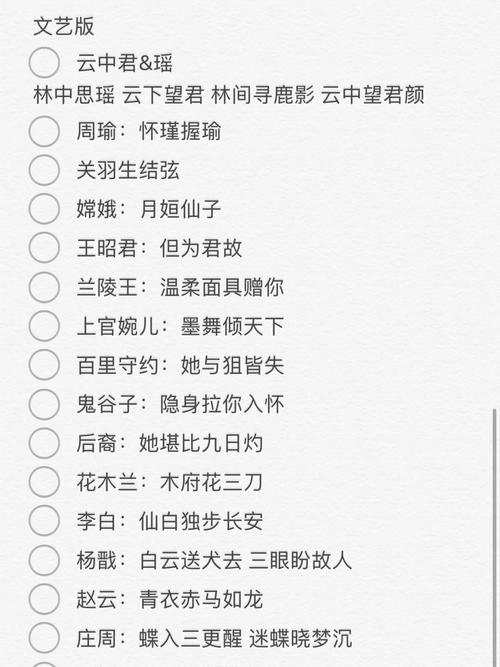 王者荣耀情侣名字对话一对,王者荣耀情侣名字一对简洁霸气-第6张图片-无暮网 王者荣耀情侣名字对话一对,王者荣耀情侣名字一对简洁霸气-第6张图片-无暮网