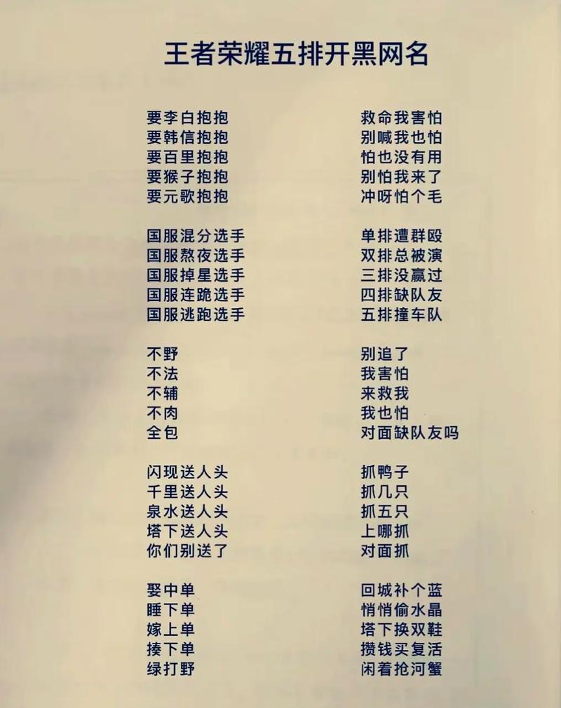 最逗的王者荣耀名字(王者名字比较逗的)-第4张图片-无暮网 最逗的王者荣耀名字(王者名字比较逗的)-第4张图片-无暮网