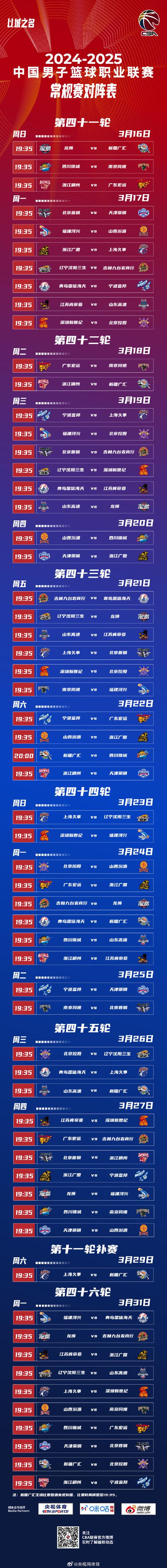 cba赛程怎么制定的,cba赛程怎么制定的 有些队伍碰不上-第5张图片-无暮网 cba赛程怎么制定的,cba赛程怎么制定的 有些队伍碰不上-第5张图片-无暮网
