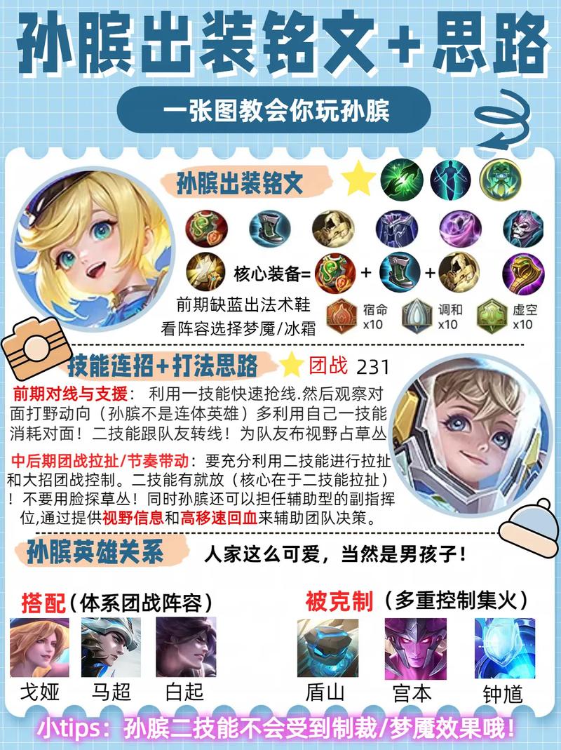 孙膑配什么装备最强,孙膑搭配什么样的阵容-第4张图片-无暮网