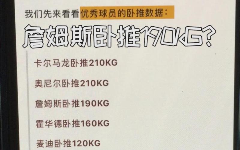 nba体测数据卧推,nba球员体测卧推-第4张图片-无暮网