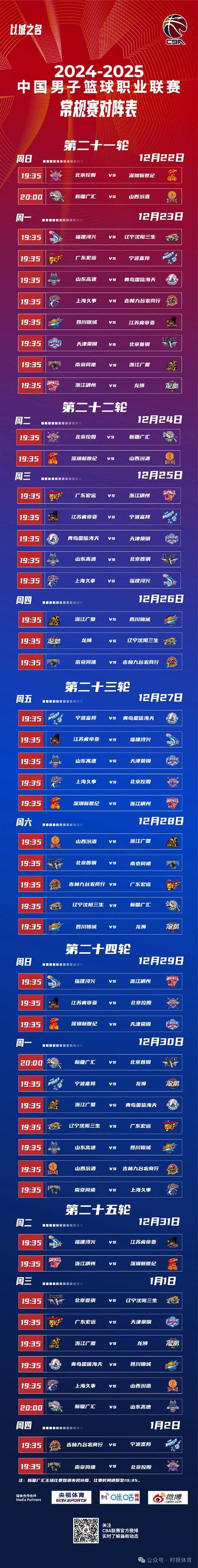 cba2023年季后赛赛程表（cba2021季后赛时间）-第2张图片-无暮网