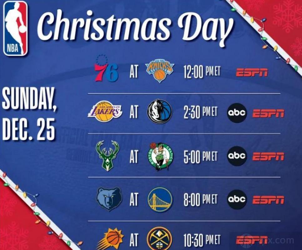 2021年nba圣诞大战时间（nba圣诞大战时间表）-第2张图片-无暮网