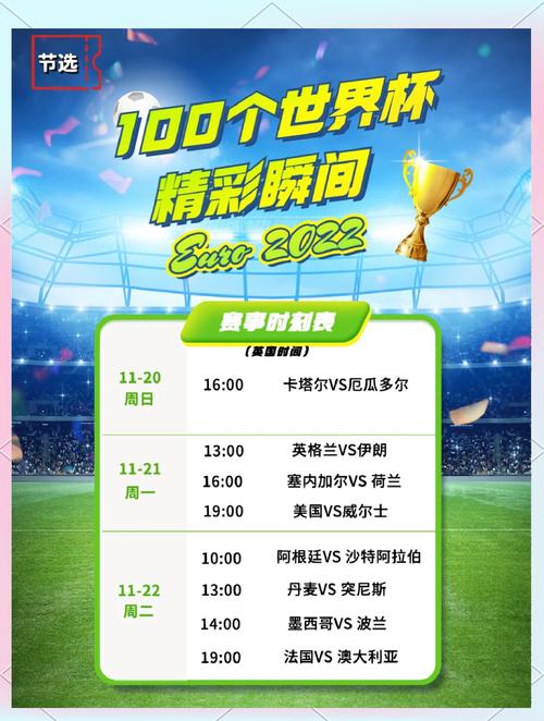222世界杯开幕式时间,22届世界杯赛程-第5张图片-无暮网