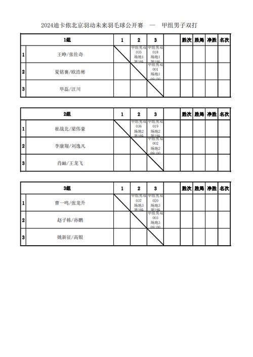 羽毛球比赛对阵表怎么看（羽毛球比赛对阵表怎么看的）-第5张图片-无暮网